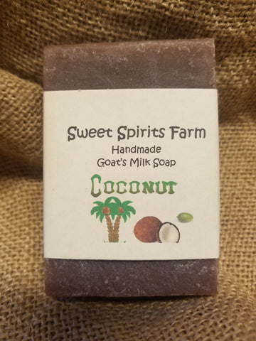 Coconut goat milk bar soap