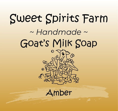 Amber goat milk bar soap