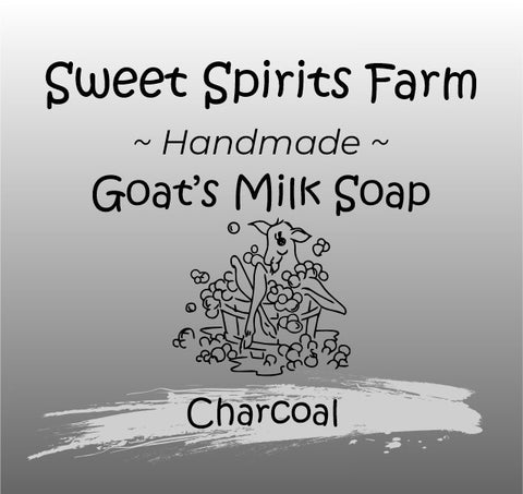 Charcoal goat milk bar soap