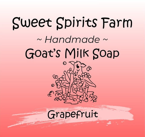 Grapefruit goat milk bar soap