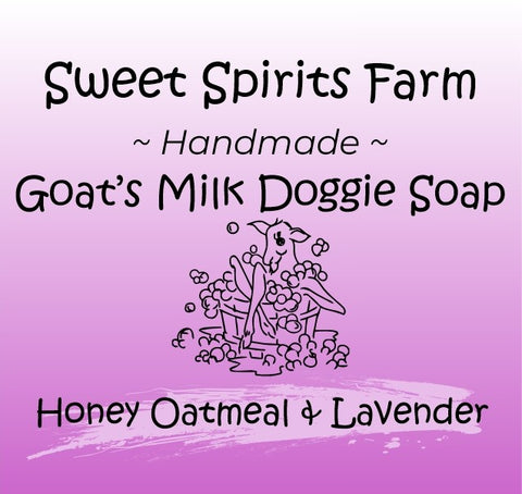 Honey Oatmeal & Lavender doggie goat milk bar soap