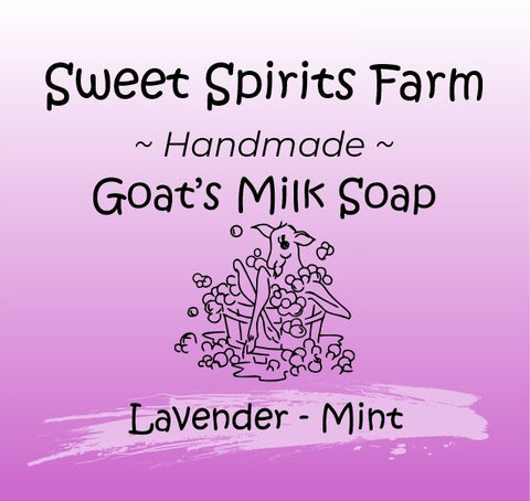 Lavender Mint goat milk bar soap