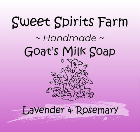 Lavender & Rosemary goat milk bar soap