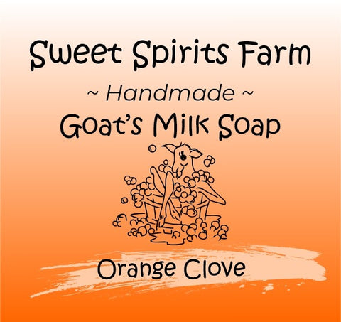 Orange Clove goat milk bar soap