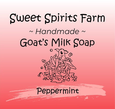 Peppermint goat milk bar soap