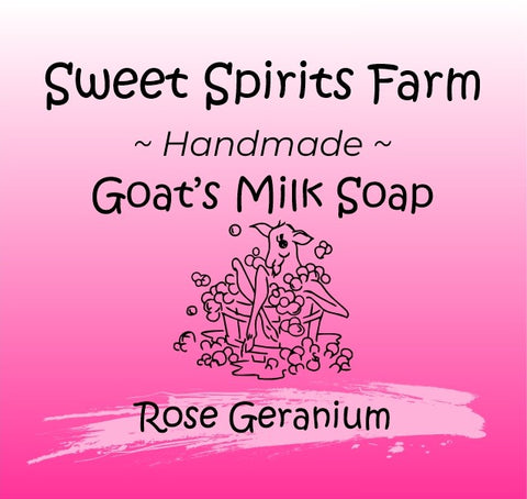 Rose Geranium goat milk bar soap