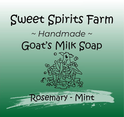 Rosemary Mint goat milk bar soap