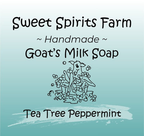 Tea Tree Peppermint goat milk bar soap