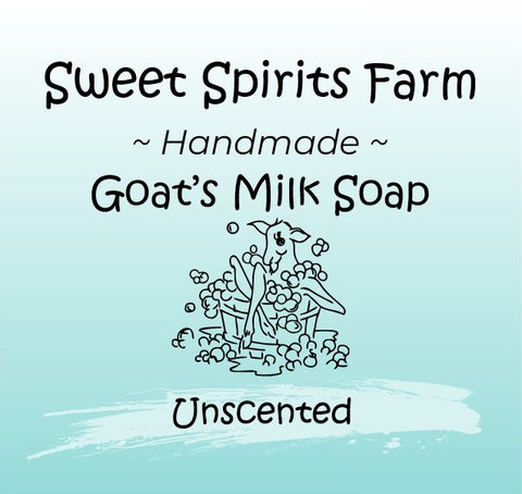 Unscented goat milk bar soap