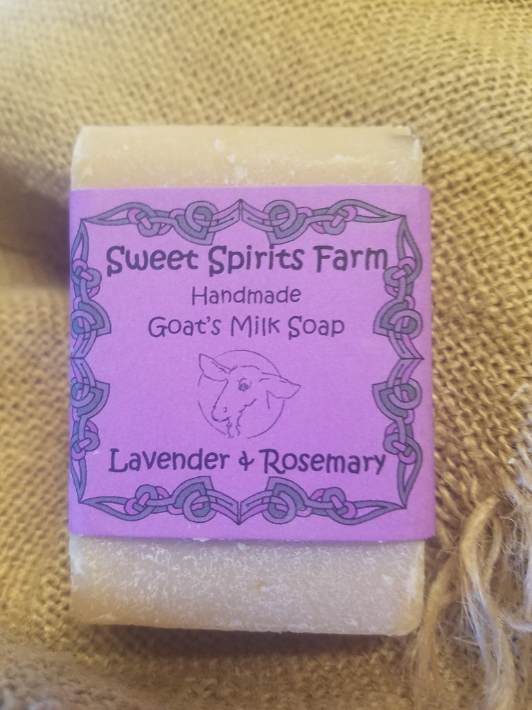 Lavender & Rosemary goat milk bar soap