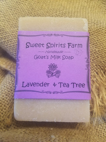 Lavender & Tea Tree goat milk bar soap