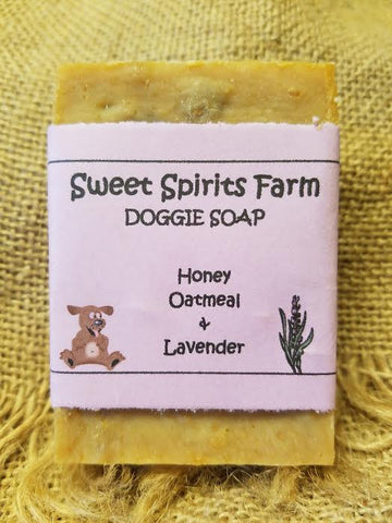 Honey Oatmeal & Lavender doggie goat milk bar soap