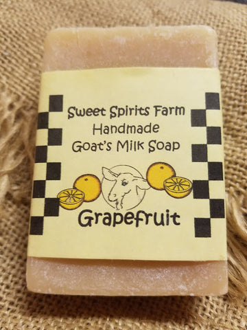 Grapefruit goat milk bar soap