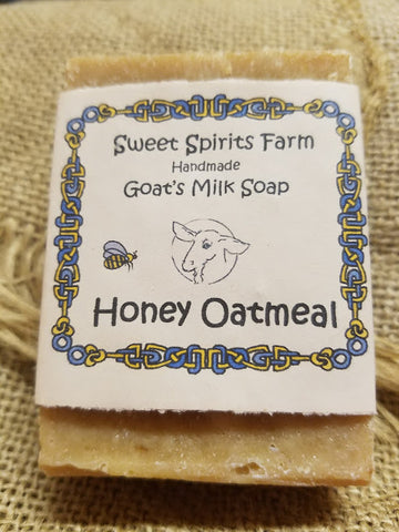 Honey Oatmeal goat milk bar soap