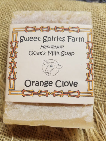 Orange Clove goat milk bar soap