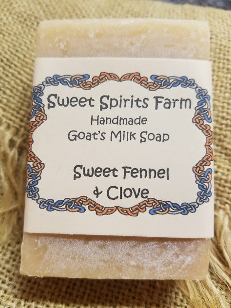 Sweet Fennel and Clove goat milk bar soap